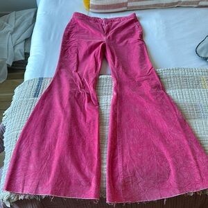 we the free just float on pink velvet pants